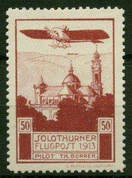Tutti i francobolli: FLUGPOST VORLÄUFER SOLOTHURN ** LUXUS - FR. 500.00 – Nuovo (secondo la descrizione) da Sarmenstorf venduto da Tricardo