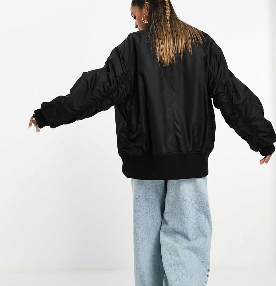 Giacche: Oversized Black Bomber Jacket, Like New! – Usato da Glattpark(Opfikon) venduto da der_dh8z 3