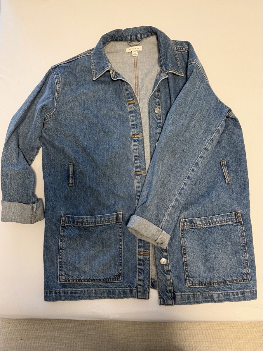 Topshop Giacche: Lange Jeans Jacke. Grösse 36 – Nuovo (secondo la descrizione) da Triesen venduto da kon_kkm8