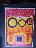 Jean‑Michel Neukom   grosse Lithographie Rückseitig signiert