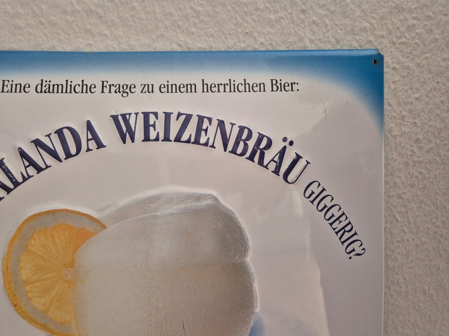 Calanda Schilder: Blechschild Calanda Weizen Bräu Bier Logo Retro Schild Blech – Gebraucht aus Neuhausen von rraayy 2