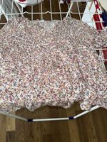 Sommerbluse mit Blumenmuster onesize
