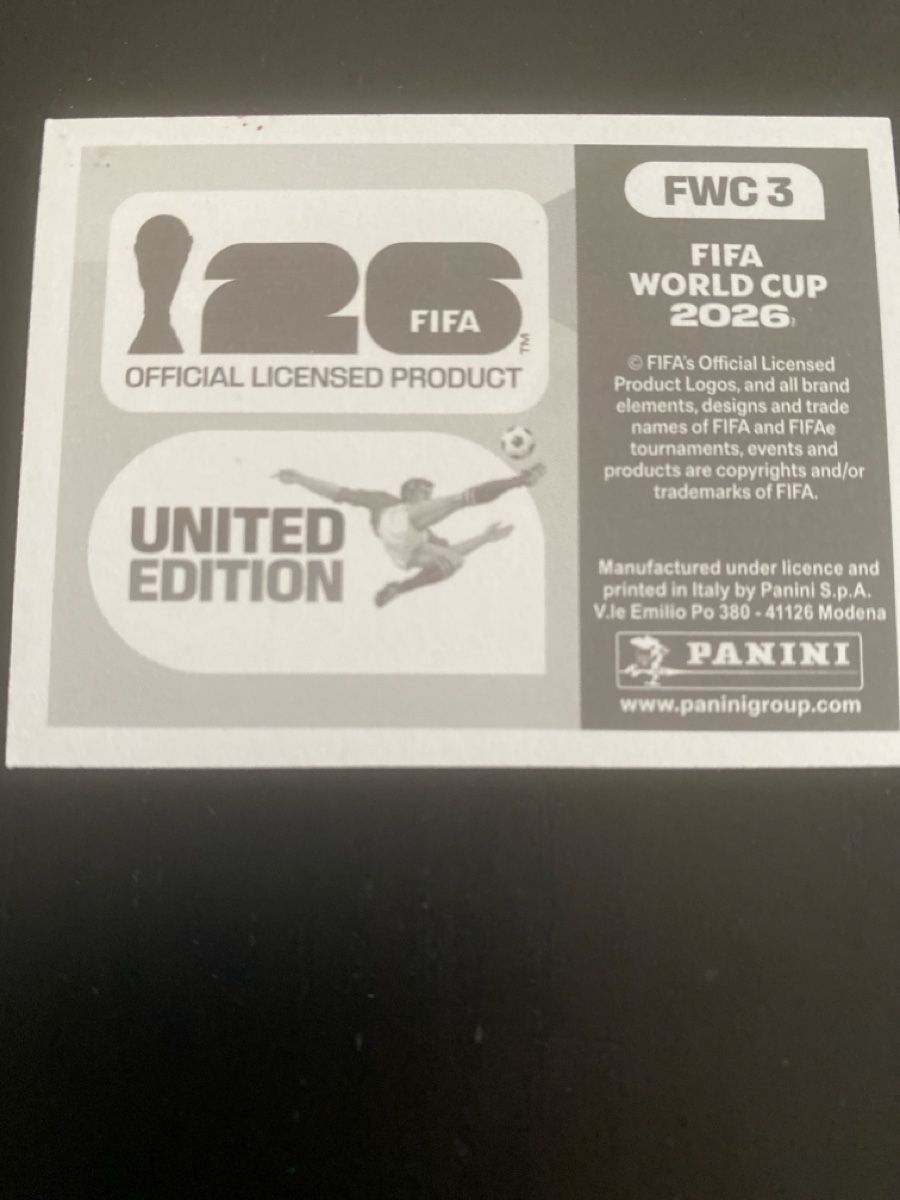 Panini Carte collezionabili: PANINI FWC 1 FIFA World Cup 2026 – Nuovo (secondo la descrizione) da Baden venduto da Dunkelheit 1