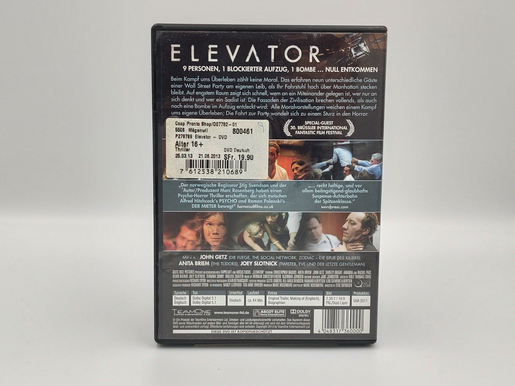 Tous les DVDs: ELEVATOR - Versand A-Post nur CHF 2.50! – D'occasion à Siblingen par goodprice24 1
