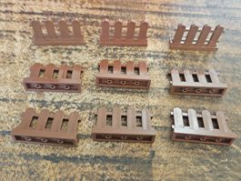 lego 33303 lot de 9 pièces Reddish Brown Fence 1 x 4 x 2