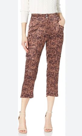 The Kooples Capri Hose im Camouflage braun 40 Viskose