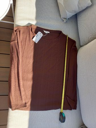 Langarmshirt Tom Tailor braun Grösse L neu mit Etikett