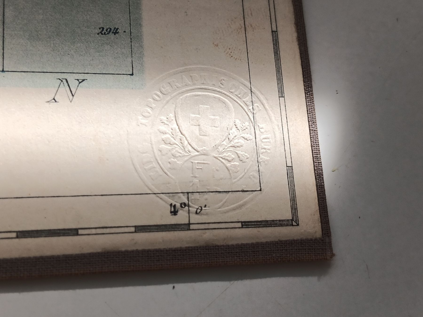 Cartine & Atlanti: Topographic Map Set Federal Bureau 1895 Revised  – Usato da Versoix venduto da lpid69 7