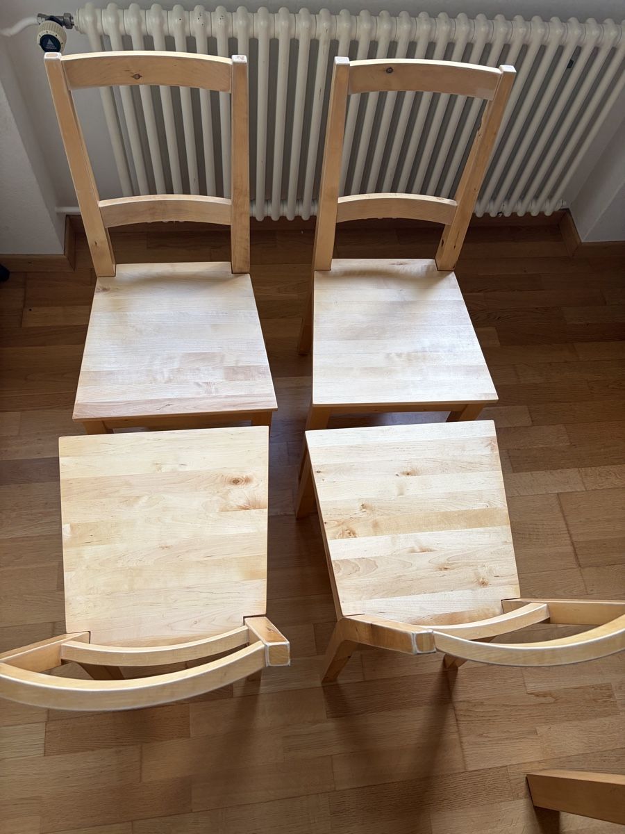 Ikea Hochstühle: 4 Holzstühle Ikea – Gebraucht aus Zürich von Luusmeitli336 1