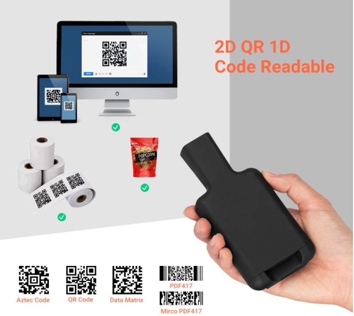 Scanner: Barcode-Scanner Tragbarer Rückclip Wireless Drahtlos – Nuovo e nell'imballaggio originale da Bülach venduto da DEHAM 4