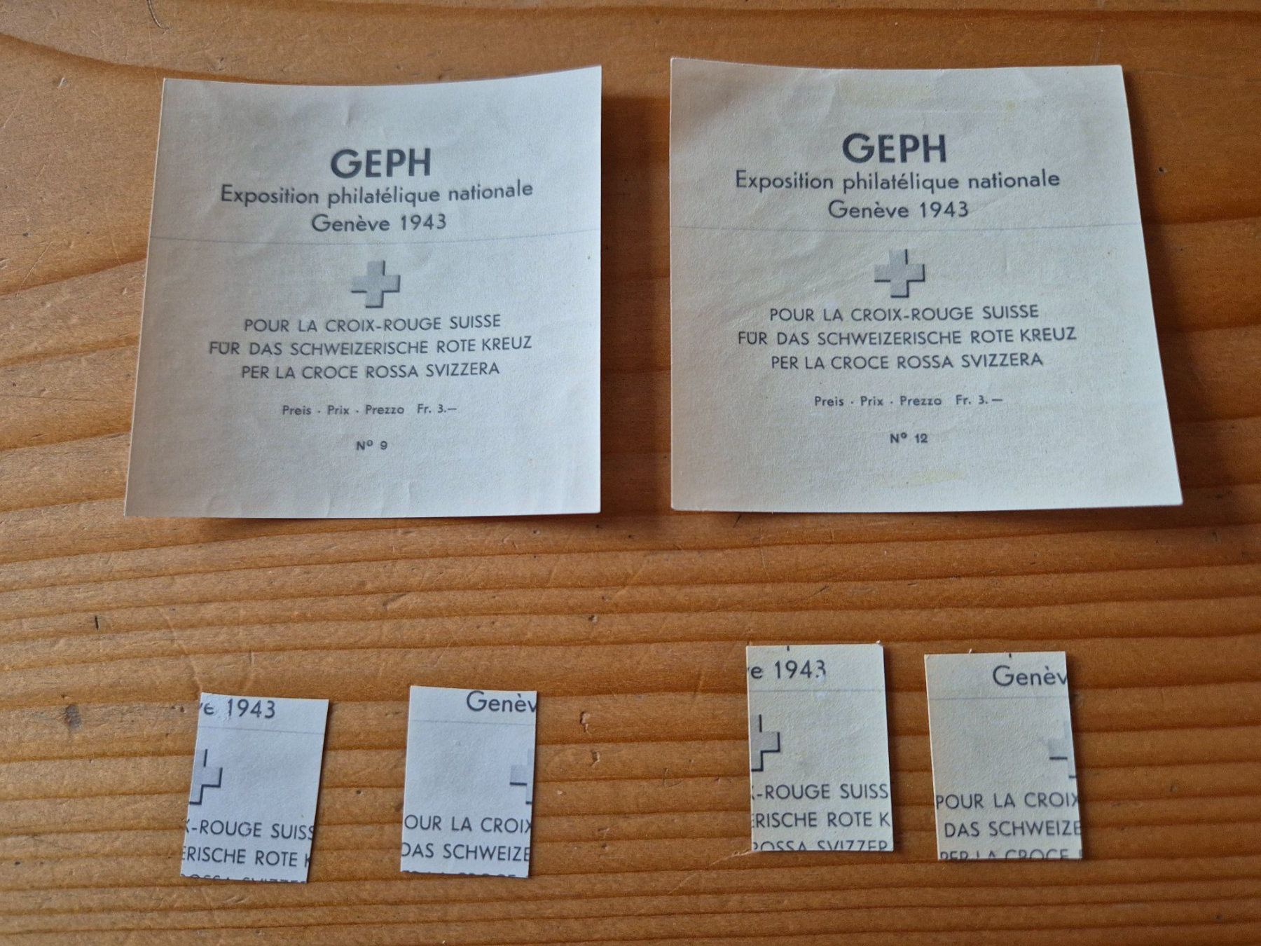 Tutti i francobolli: CH-Briefmarken Block und Ausschnitte **/o Karte E3 gem.Bild – Usato da Oberuzwil venduto da ceeg7 1