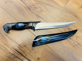 Adler Raubvogel Sammler Messer 33cm