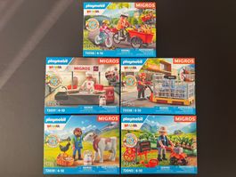 Neu** Migros Mania Playmobil - 5 Set / vollständig