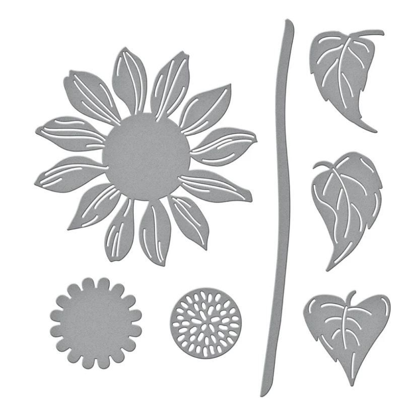 Sciablone: Spellbinders Dies ** Sunflower ** – Nuovo e nell'imballaggio originale da Rubigen venduto da rofi100 4