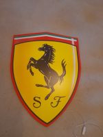 Ferrari Schild aus Holz beleuchtet neuwertig