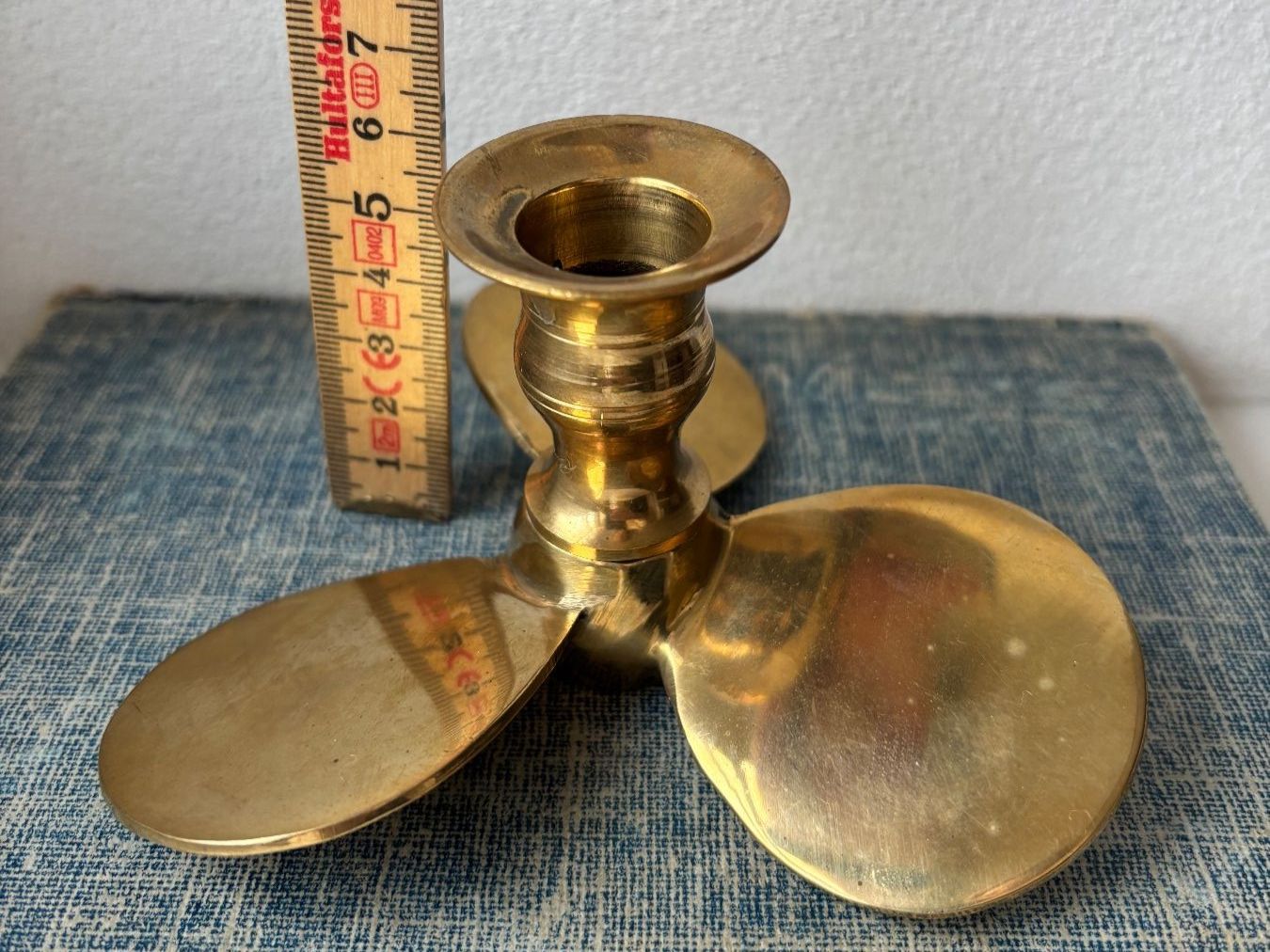 Portacandele: Vintage Propeller Kerzenständer, Messing – Usato da Horgen venduto da uge_pd5p 3