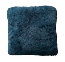 Lot de 2 coussins fourrure vert profond