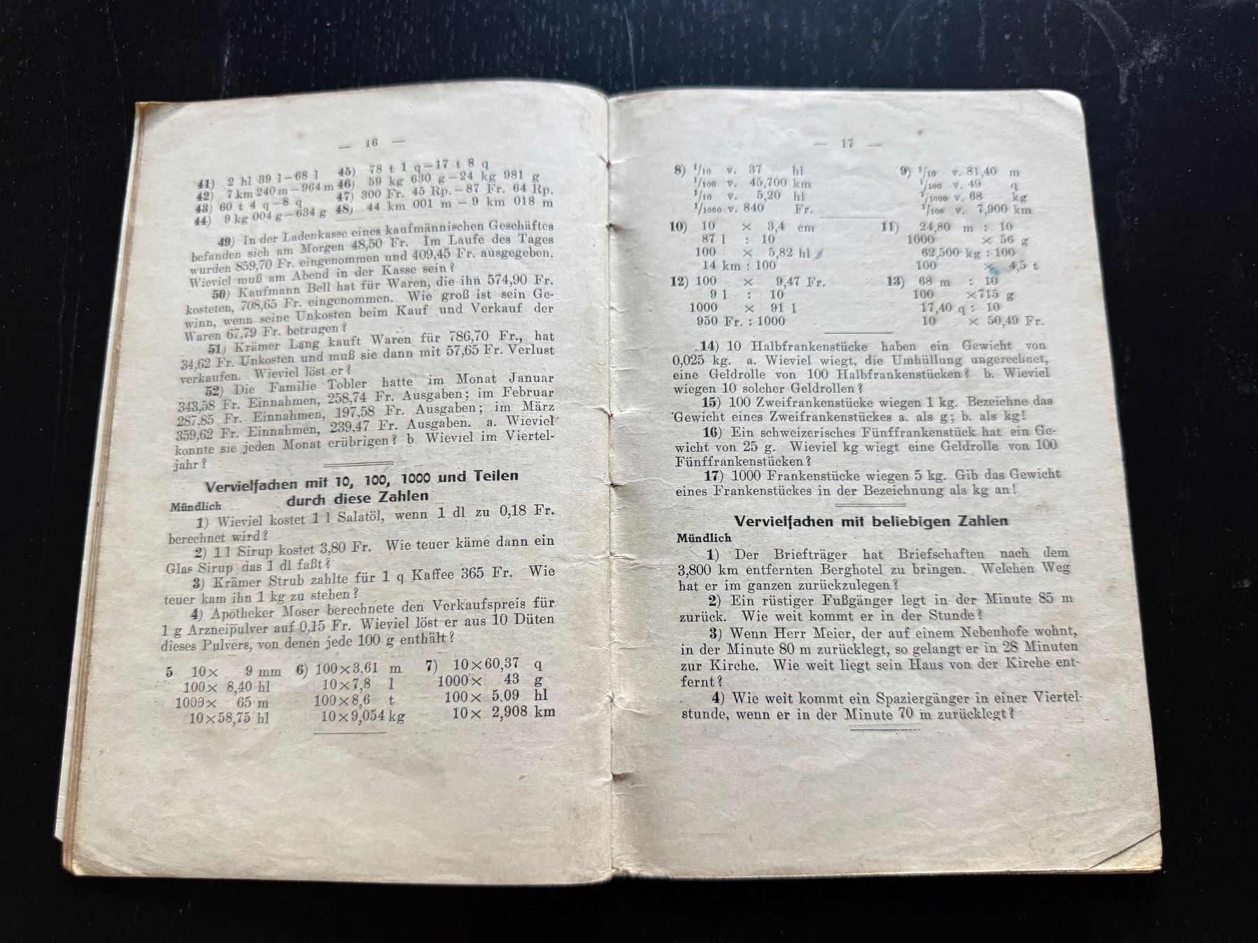 Libri: Rechenbuch V. Schuljahr Schweizer Volkschulen 1925 – Usato da Erstfeld venduto da Uhu1980 3