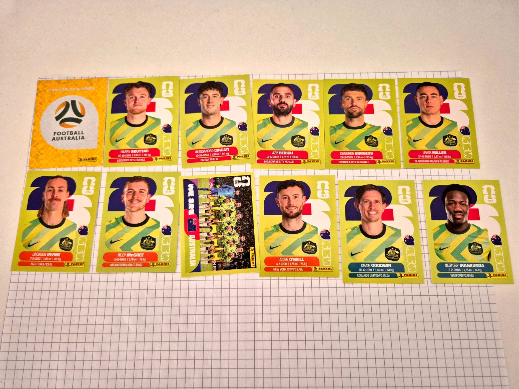 Panini Carte collezionabili: WM Panini Sticker 2026 Team Australien – Usato da Uster venduto da Ausmister12