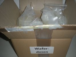 Waferdosen Corning Kunststoff Transportbox transparent Neu
