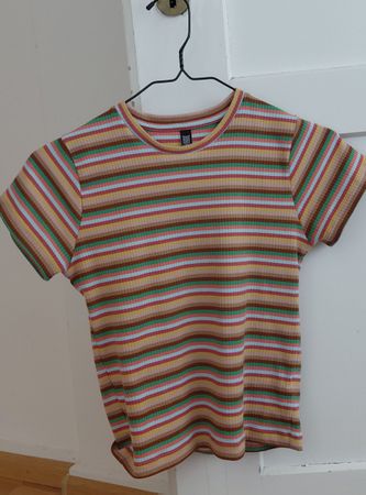 Gestreiftes T-Shirt kurzarm Grösse S