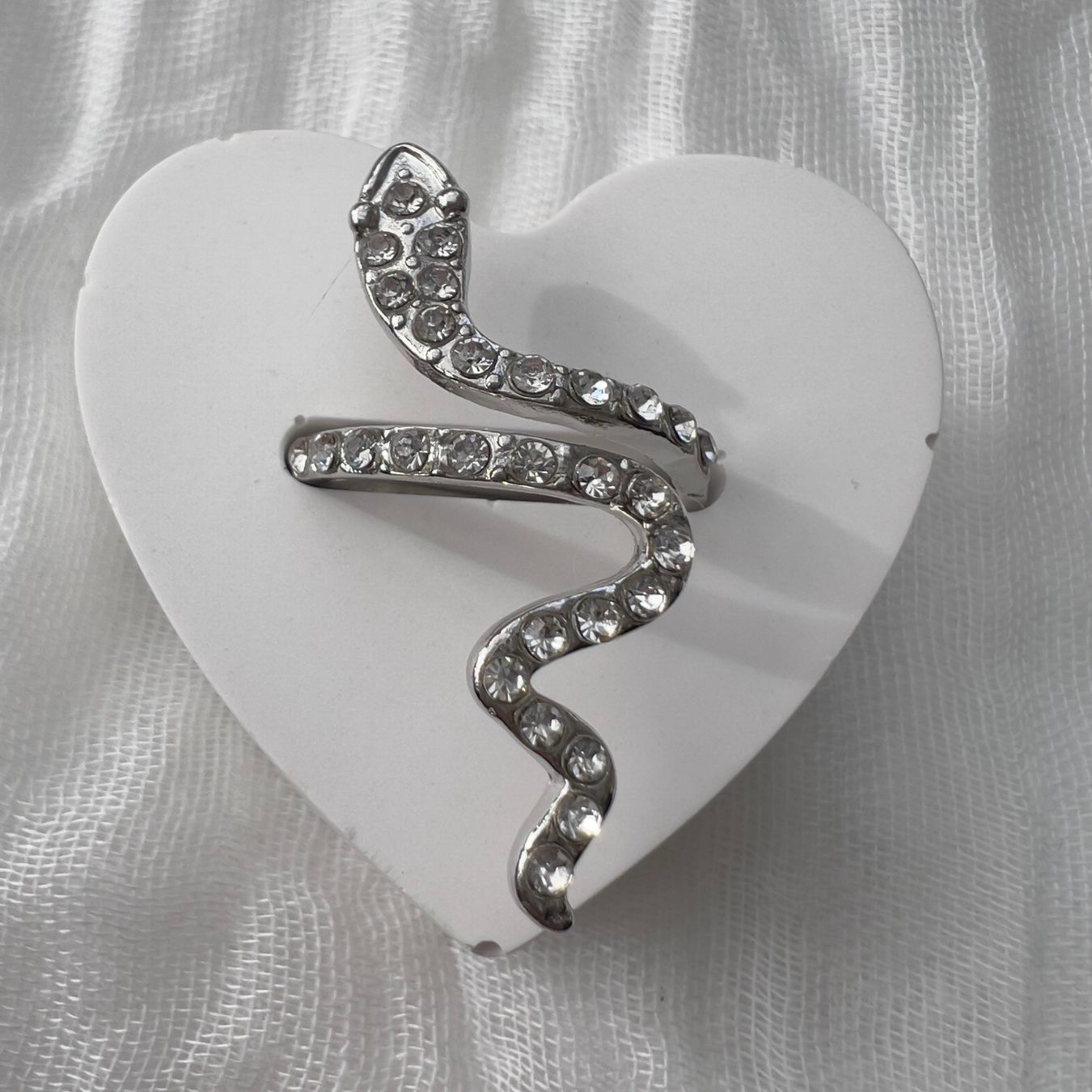 Anelli: Bague serpent avec zircon – Nuovo (secondo la descrizione) da Pully venduto da sunaddict 1
