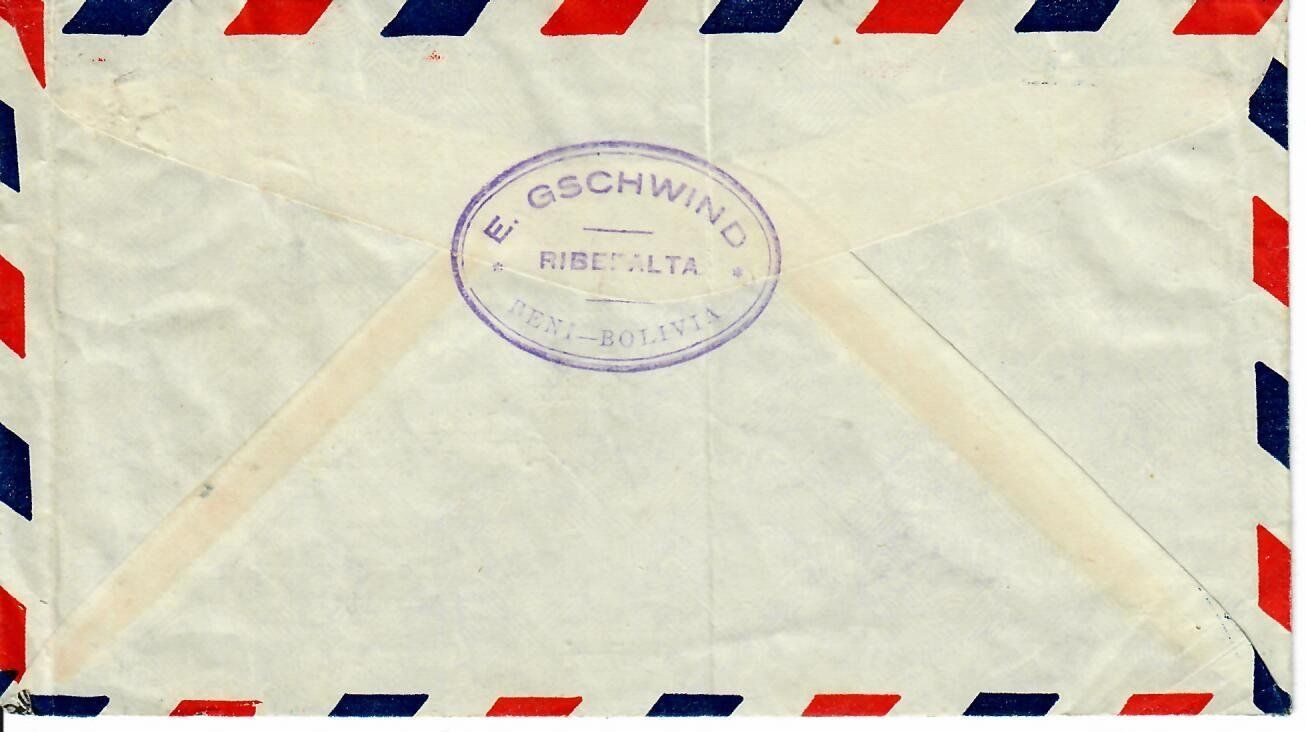 Tutti i francobolli: Brief aus Bolivien 1948 – Usato da Hochdorf venduto da Ziegel-16 1