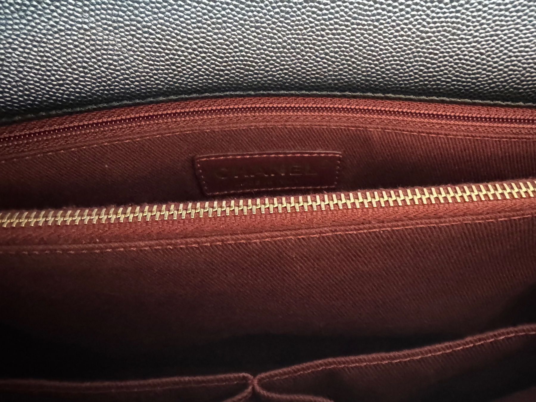 Chanel Borse da donna: Chanel Coco Handle Leder Handtasche schwarz – Usato da Kloten venduto da mybestbrands 9