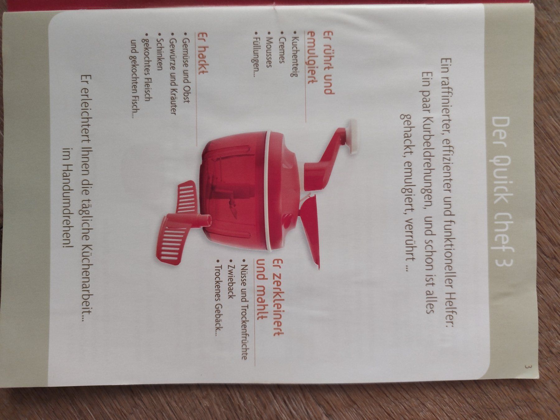 Tupperware Küchengeräte: Tupperware Quick Chef 3  Rot mit Zubehör – Neu (gemäss Beschreibung) aus Münchenbuchsee von mawi82 4