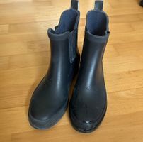bottines de pluie noires/Stiefeln schwarz 34/35