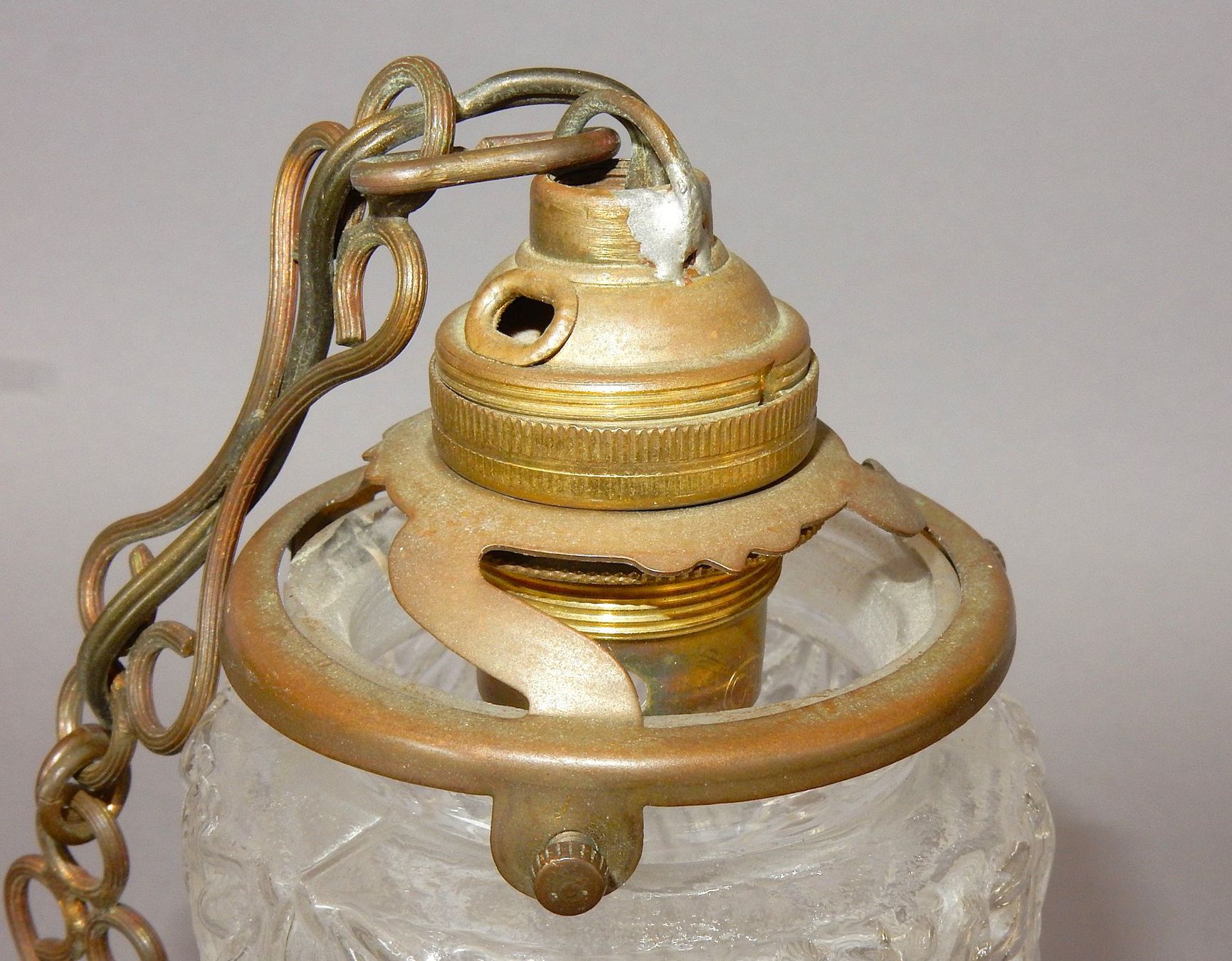 Lampadari & plafoniere: Original Jugendstil Decken-/ Hängelampe mit Messingsockel – Usato da Alpnach Dorf venduto da Reloved24 3