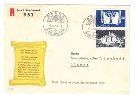 R-Briefcouvert 100 Jahre Bundesstaat 1948, Top Zustand!
