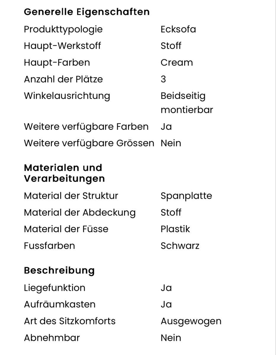 Conforama Sofas: Wunderschönes Cord Ecksofa mit Bettfunktion – Neu (gemäss Beschreibung) aus Ottenbach von sheleu 6
