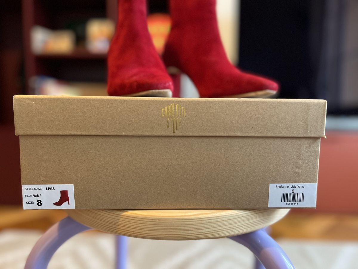 Scarpe da donna: Red ankle boots Charlotte Stone size 38 – Nuovo (secondo la descrizione) da Genève venduto da jud_xrl8 5