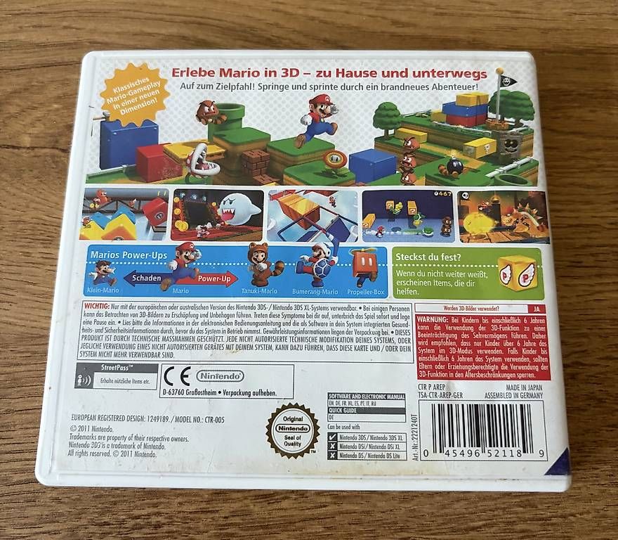 Nintendo Giochi: 3DS Super Mario 3D Land – Usato da Glattpark(Opfikon) venduto da Beubeu44 2