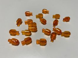 LEGO - 20 - TRANSPARENTE - ORANGE - STEINE