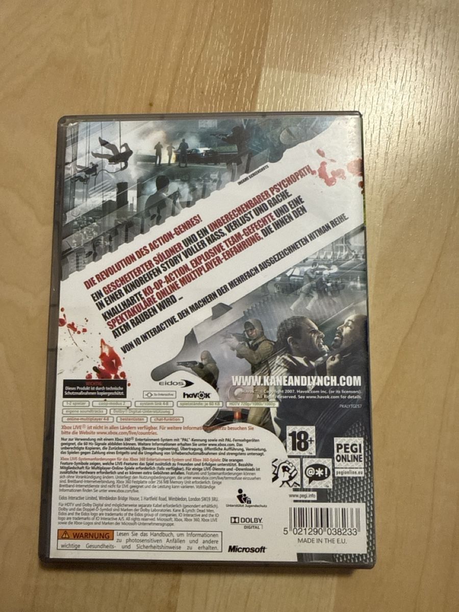 Microsoft Spiele: Kane & Lynch Dead Men Xbox 360 – Gebraucht aus Schaffhausen von sabdiu 2