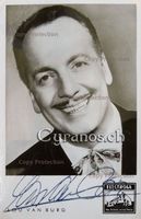 Lou van Burg (1917-1986) Moderator - Autogramm