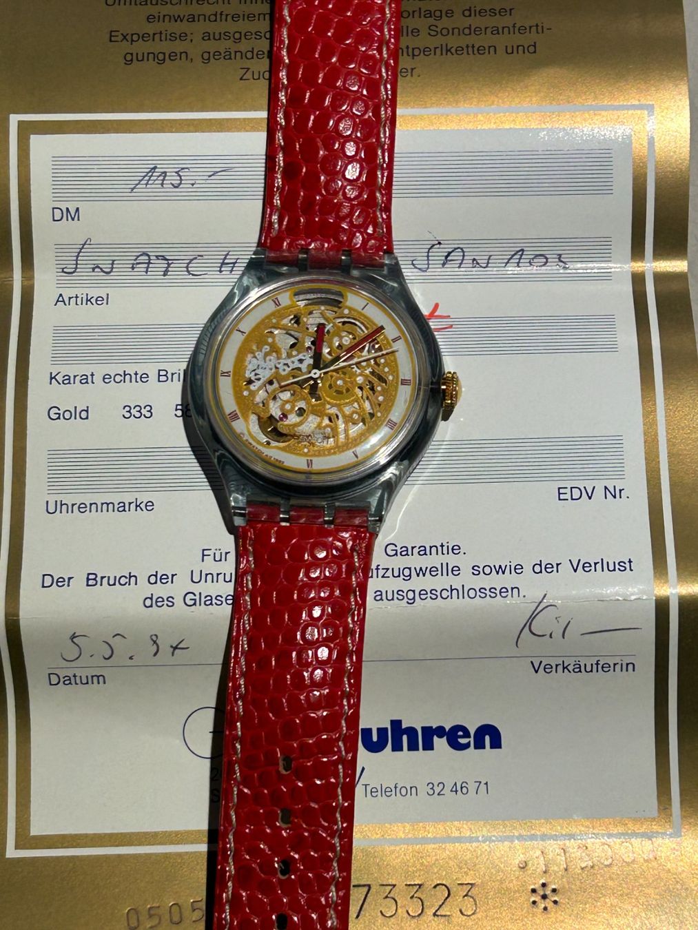 Swatch Armbänder & -reifen: Swatch Abendrot SAN103 Automatic Vintage – Neu (gemäss Beschreibung) aus Basel von arm_gf7p 1