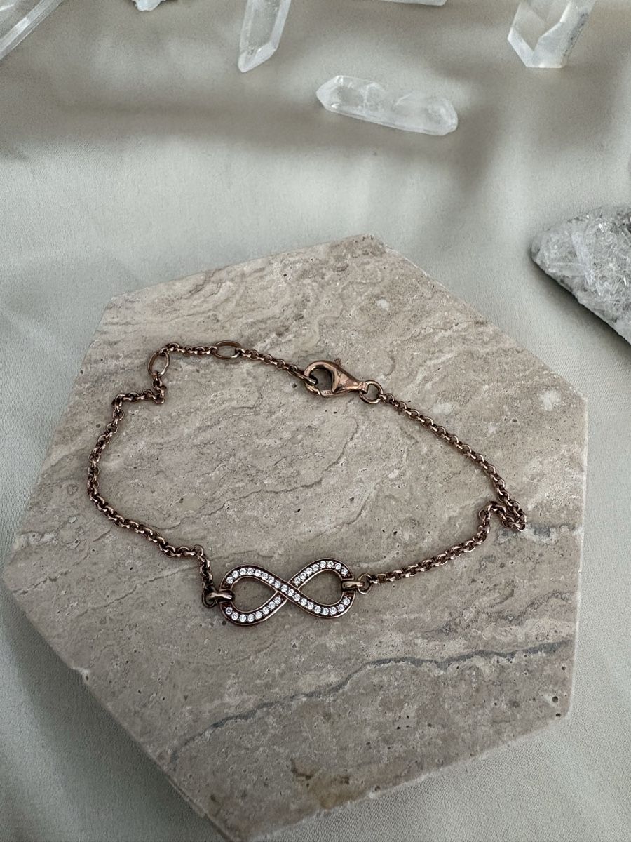 Thomas Sabo Armbänder & -reifen: Thomas Sabo Infinity Armband 925 Silber roséfarben – Gebraucht aus Zürich von CICI-CuratedVintage