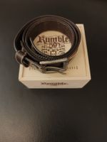 Rumble 59 Ledergurtel braun mit Schnalle Neu