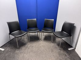 4 Kusch+Co Stühle Hola 2200 schwarz
