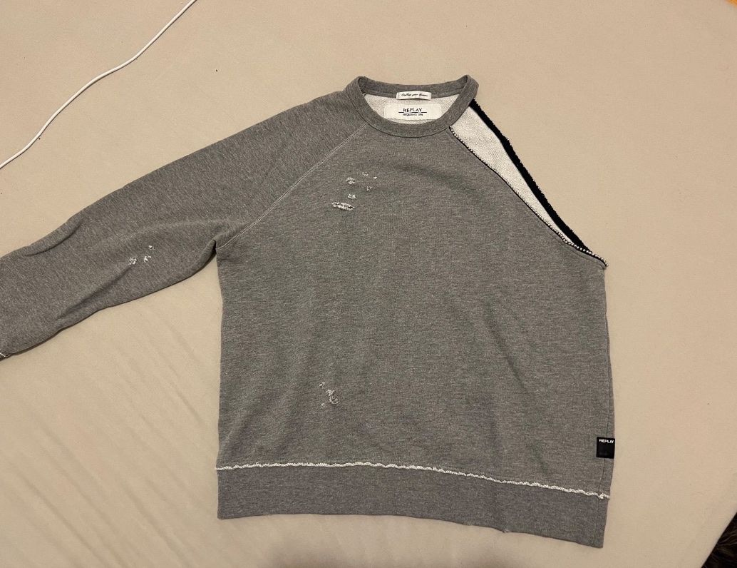 Replay Pullover & Sweatshirts: Pull Replay gris chiné taille M - look décontracté ! – Gebraucht aus Prangins von Leelou11 7