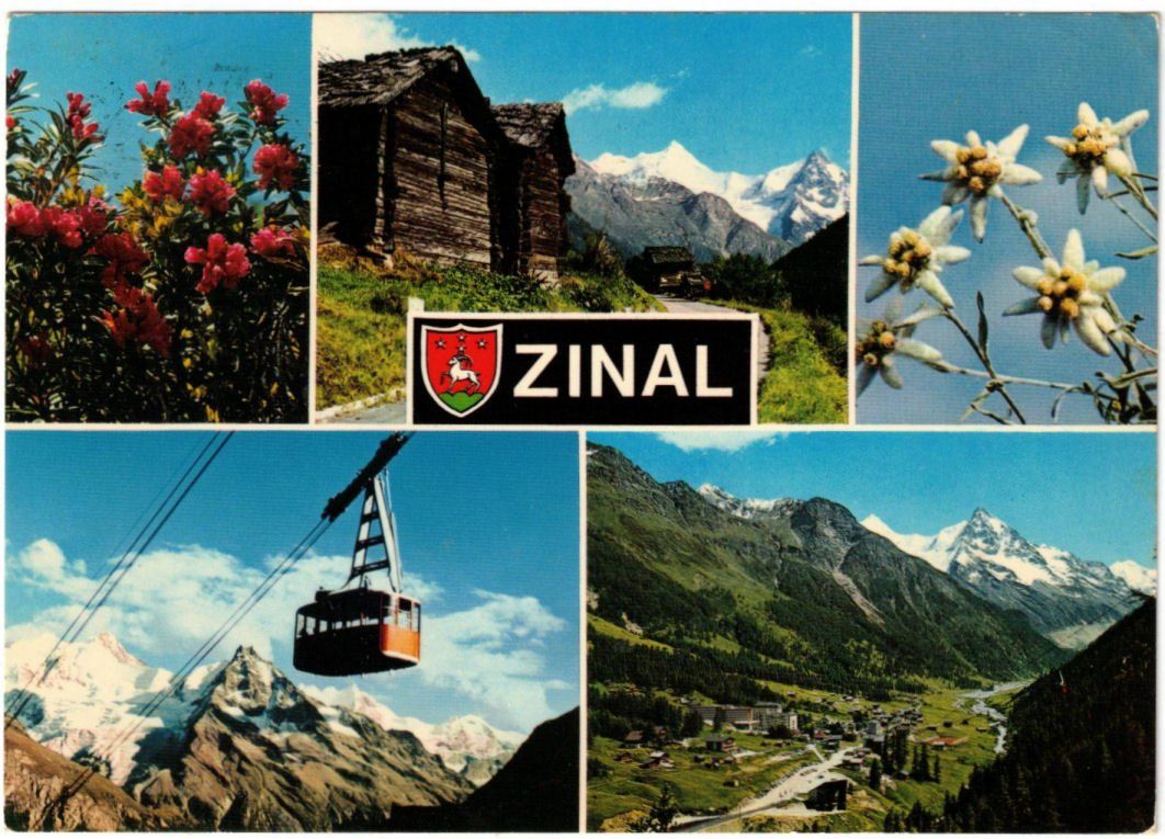Cartoline postali: Zinal - 5 Bild AK – Usato da Binningen venduto da Mountainrider