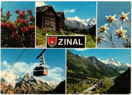 Zinal - 5 Bild AK