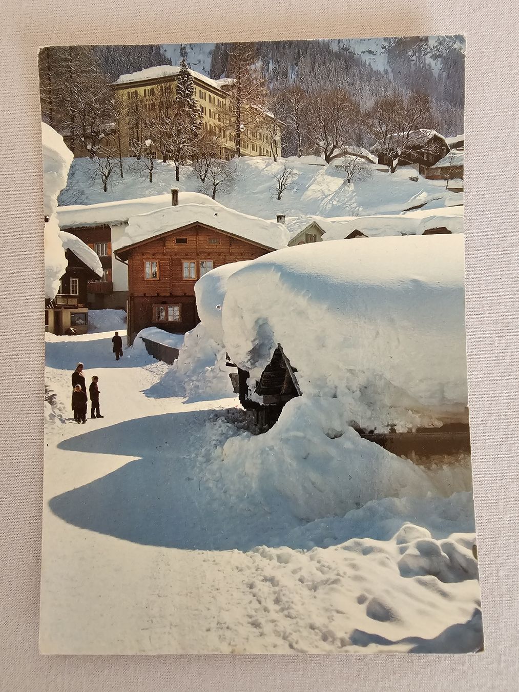 Ansichtskarten: Ansichtskarte Leukerbad mit Stempel 31.1.1985 – Gebraucht aus Bütschwil von Taranabo