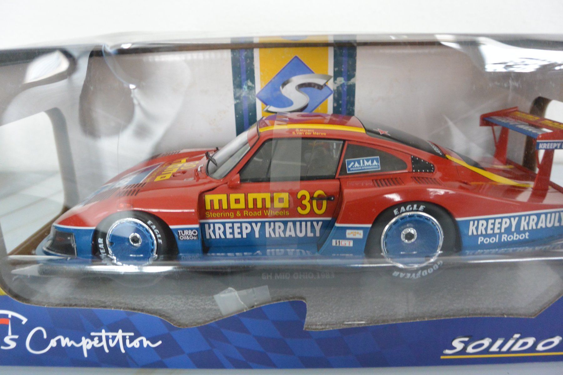 Solido Modellini d'auto: SOLIDO Porsche 935 Mobydick 6H MID OHIO 1983 – Nuovo e nell'imballaggio originale da Laupen ZH venduto da Tremila