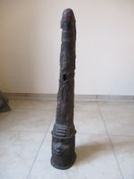 Skulptur Riesen-Querhorn Afrika Bronze / Messing Horn TOP!