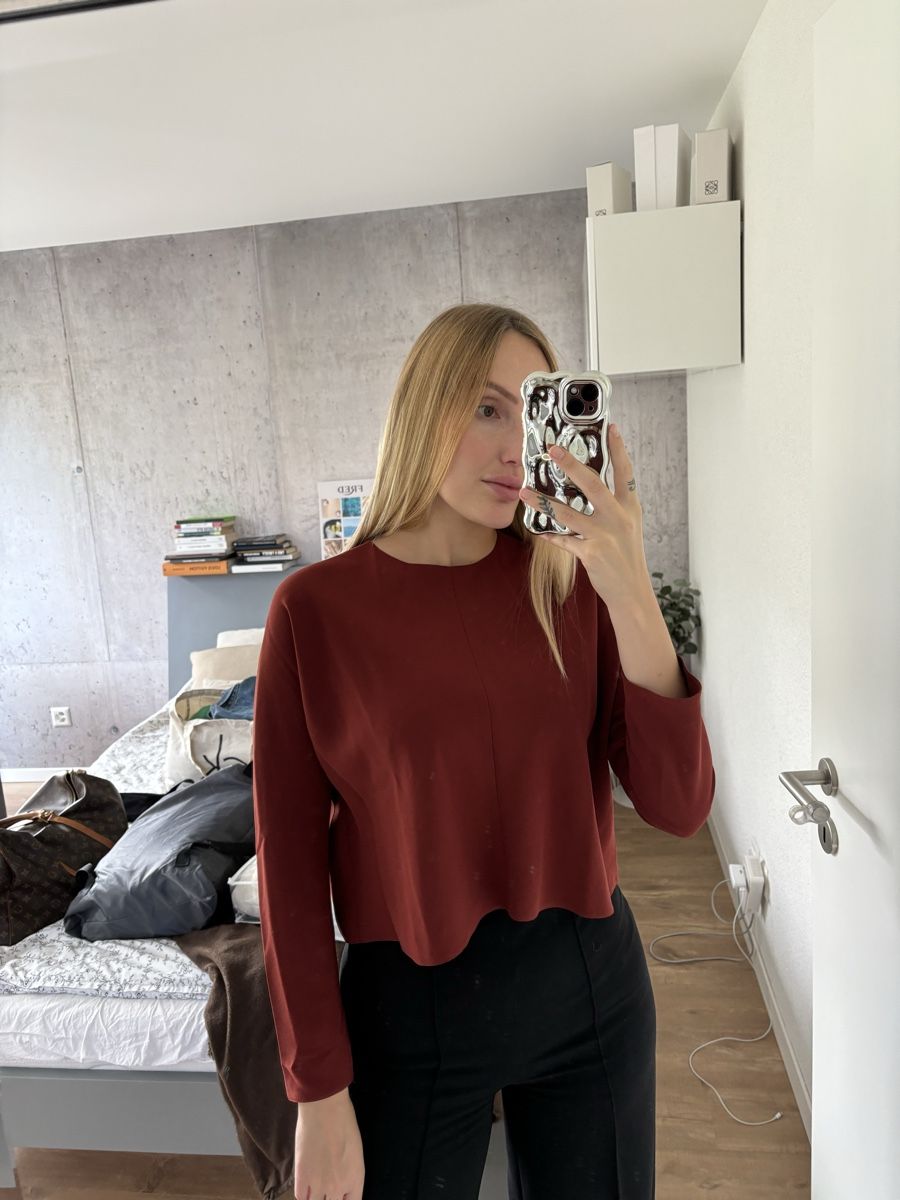 Zara Top: Pull bordeaux Zara taille S – Usato da Zürich venduto da mps_9cp7 3