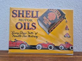 Blechschild Shell Tankstelle Tanksäule Limitiert 2001 Blech
